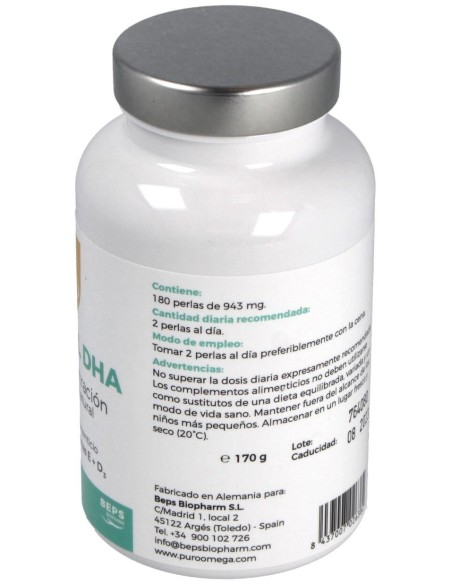 Natural Dha Alta Concentracion 180Perlas de Puro Omega