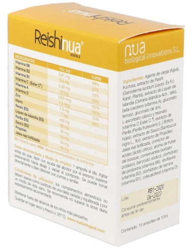 Reishi Nua Bebible 15Viales. de Nua