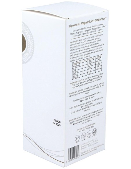 Liposomal Magnesium Optinerve 250Ml. de Curesupport