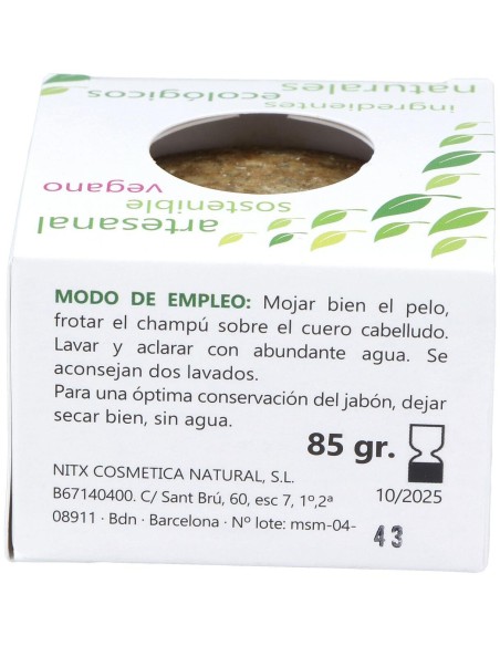 Champu Solido Antigrasa 85Gr. de Nitx