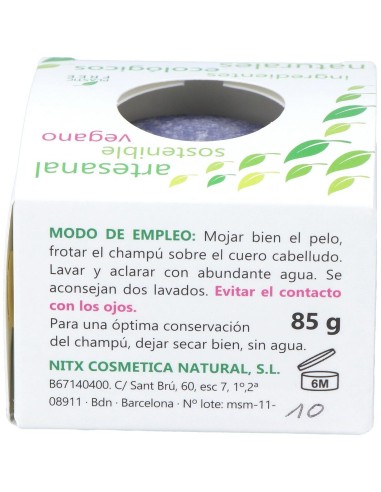 Champu Solido Cabellos Blancos 85Gr. de Nitx