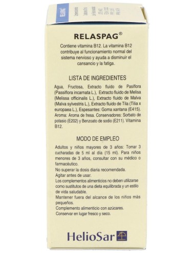 Relaspag Jarabe 150Ml. de Heliosar