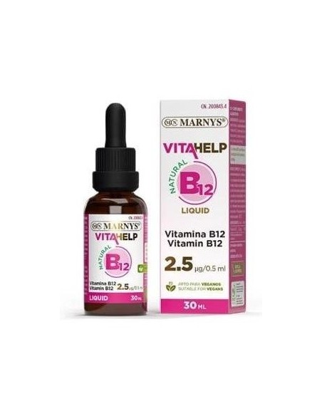 Vitamina B12 Liquida  Botella Con Pipeta - 30 Ml. Marnys