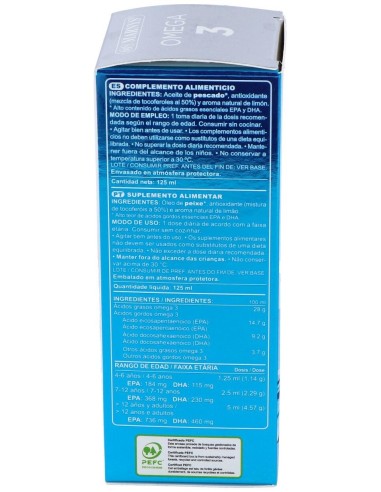 Omega 3 Marino Sabor Limon 125Ml. de Marnys