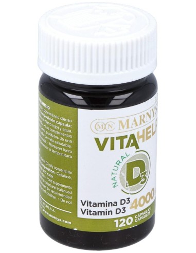 Vitahelp Vitamina D 4000Ui 120Perlas de Marnys