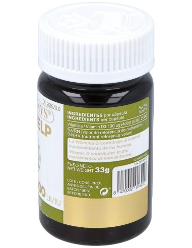 Vitahelp Vitamina D 4000Ui 120Perlas de Marnys
