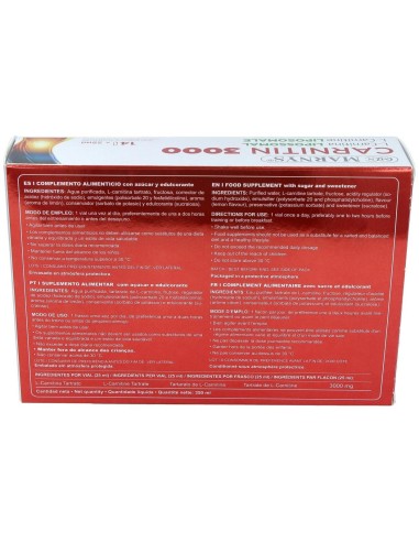 L-Carnitin 3000  14 X 25 Ml Marnys