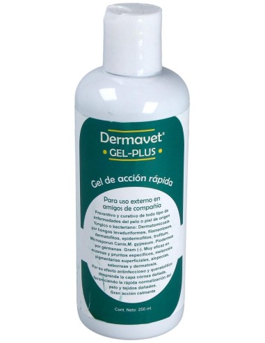 Dermavet Gel-Plus Mascotas 250Ml. de Zoopharma Vet