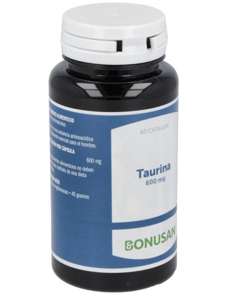 Taurina 600Mg. 60Vcap. de Bonusan