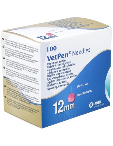 Vetpen Needles 12Mm 100/Box 449 (Ndr) de Msd Vet