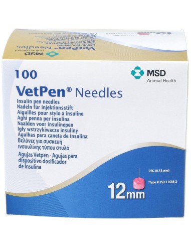 Vetpen Needles 12Mm 100/Box 449 (Ndr) de Msd Vet