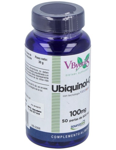 Ubiquinol Qh +Vesisorb 50Perlas de Vbyotics