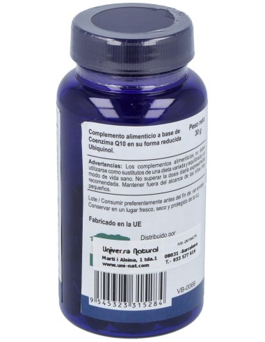 Ubiquinol Qh +Vesisorb 50Perlas de Vbyotics