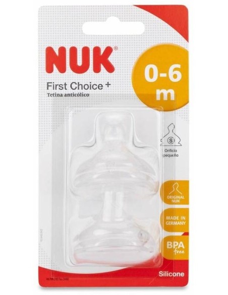 Tetina Fc+ 0-6 S Silicona 2Ud. de Nuk