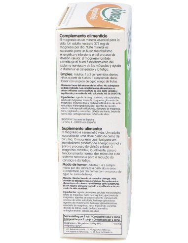 Magnesium forte 45 comprimidos Biover