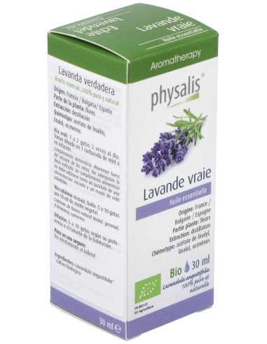 Esencia Lavanda Verdadera 30Ml. Bio de Physalis