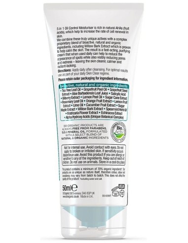 Skin Clear Crema Con Control De Aceite 50Ml. de Dr. Organic