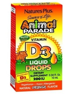 Animal Parade Vit.D3 Gotas 10Ml. de Natures Plus 2