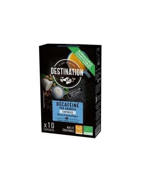Cafe Pur Arabica Descafeinado 10Capsulas Cafe Bio de Destination