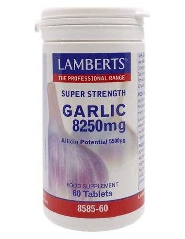Ajo 8250 mg (Potencial de Alicina 5500 µg) de Lamberts