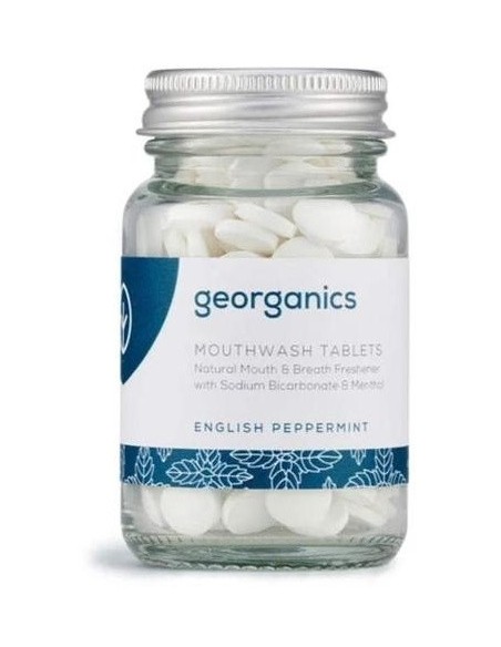 Enjuage Bucal Menta 180Pastillas. de Georganics