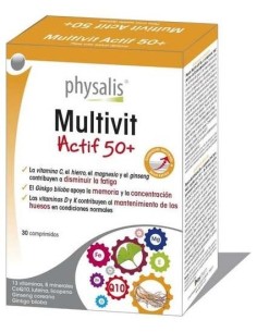Multivit Actif 50+ 30Comp. de Physalis 2