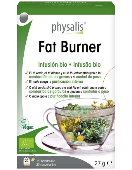 Fat Burner Infusion 20Filtros Bio de Physalis