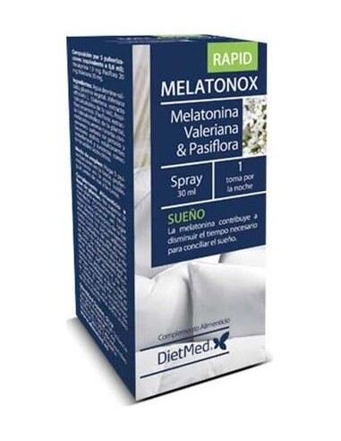 Melatonox Rapid  Bucodispersables 30 Comprimidos De Dietmed