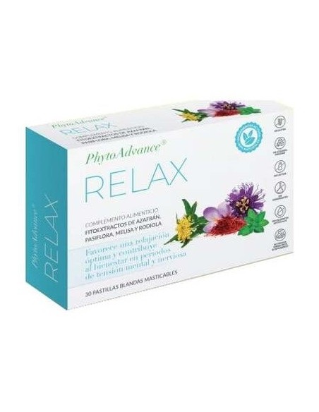 Phytoadvance Relax 30Pastillas Masticables. de Phytoadvance