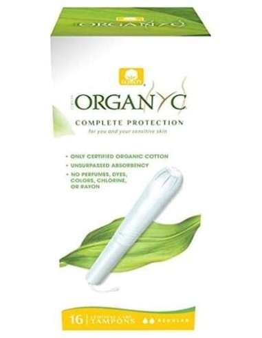 Tampones Regular Con Aplicador 16Ud. de Organyc