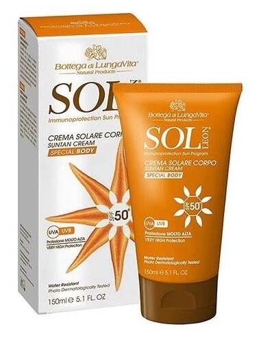 Sol Leon Crema Solar Spf 50 Alta Proteccion 150Ml. de Bottega Di Lungavita