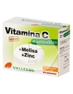Vallesol Vit.C Melisa Zinc 24 comprimidosMasticable - Valles 2
