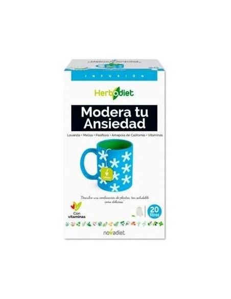 Herbodiet Inf. Modera Tu Ansiedad 20Filtros. de Novadiet