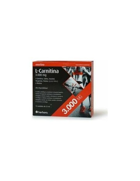 L-Carnitina 3000Mg. 12Amp. de Herbora