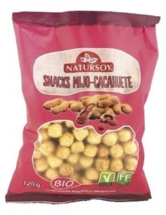 Snacks Mijo Y Cacahuete 120 G de Natursoy 2