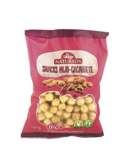 Snacks De Mijo Y Cacahuete 120Gr. Bio Vegan de Natursoy