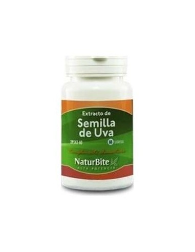 Extracto de Semillas de Uva 50mg, 60 Tabl. de NaturBite
