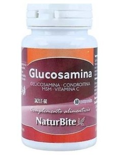 Glucosamina, Condroitina, MSM y Vit C, 60 comp. de NaturBite 2