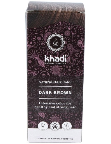 Tinte Herbal Color Castaño Oscuro 100Gr. de Khadi