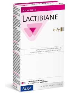 Lactibiane Hpy 28 cápsulas y 14 cápsulas de Pileje 2