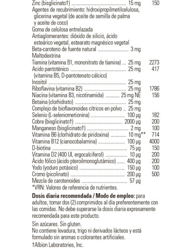 VMPrime® (+50 años)  60 comprimidos Solgar