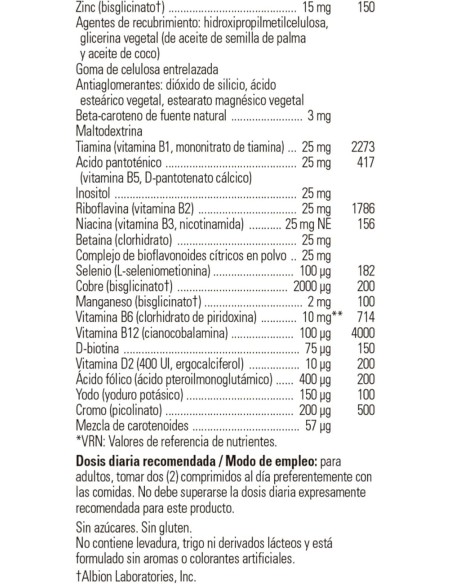 VMPrime® (+50 años)  60 comprimidos Solgar