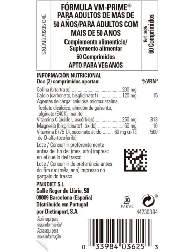 VMPrime® (+50 años)  60 comprimidos Solgar