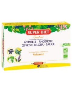 Cuarteto Ginkgo Memoria Bio - 20 Amp De 15 Ml de Superdiet