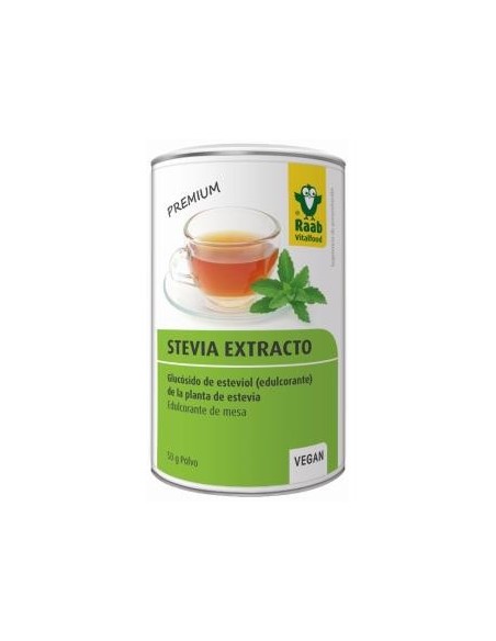 Stevia Edulcorante Extracto Polvo 50Gr. de Raab Vitalfood