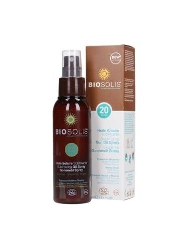 Biosolis Aceite Solar Piel Y Cabello Spf20 100Ml. de Biosolis