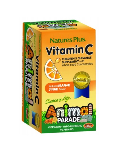 Animal Parade Vit C 90 Comp Mast de Natures Plus