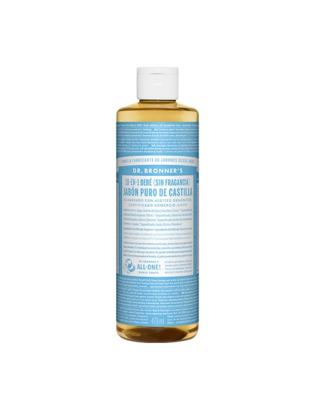 Jabon Liquido Bebes - Neutral 475 Ml de Dr Bronners