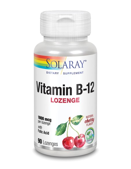 Vit. B12 + Acido Folico 1000Mcg. 90Comp Sublingual de Solaray