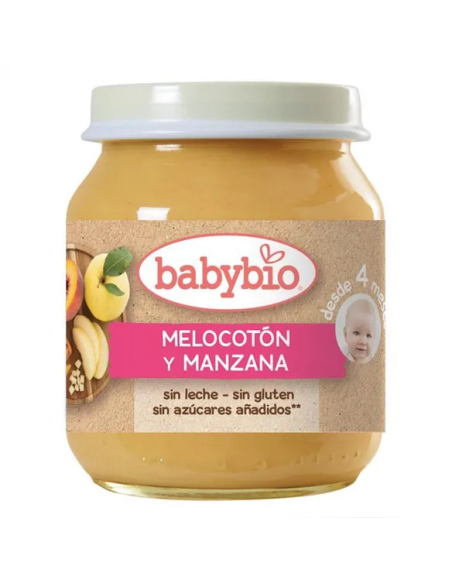 Potito Bio Melocotón y Manzana 130g para Bebés 4 Meses